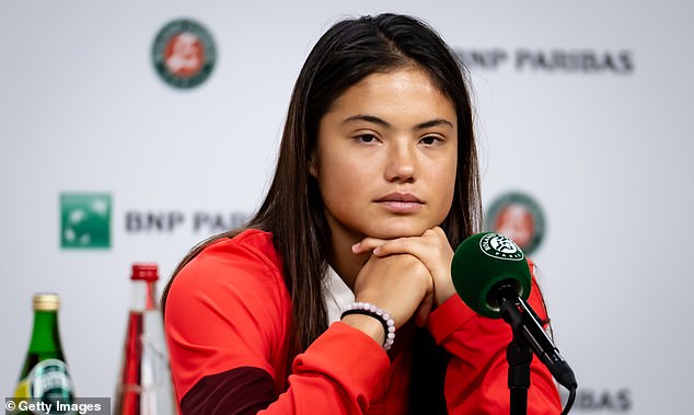 Raducanu admitted that she had been left 'exposed' by her opponent on Philippe-Chatrier
