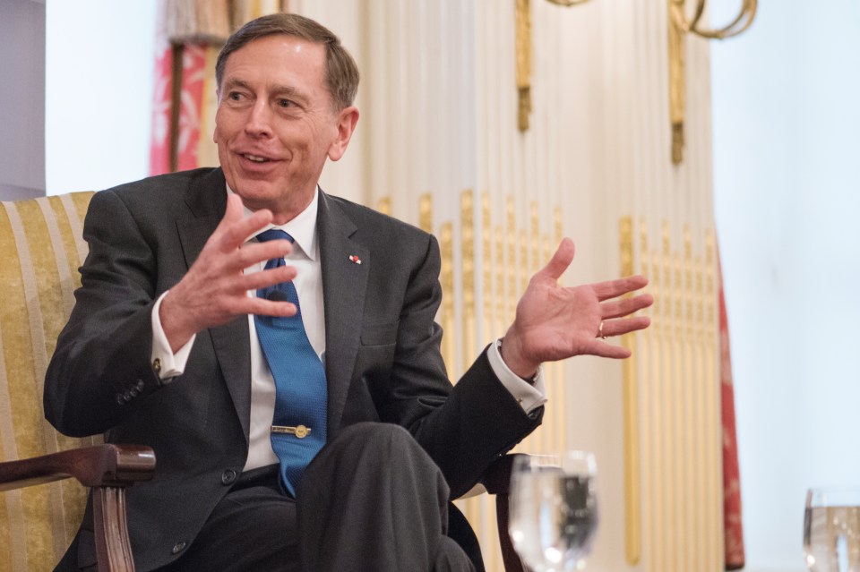 David Petraeus speaking at an event.