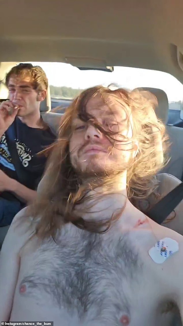 Linda's son Chance (pictured) has recently caused a stir over his erratic behavior displayed on social media