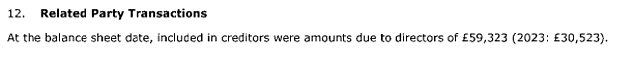 The couple took home £59,323 from Maytrix Group Limited in 2024, a stark increase from the £30,523 they were due in 2023