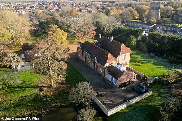 The Ingram-Moores sparked fury when in August 2021 they used the charity's name to apply for planning permission for an indoor swimming pool building in the grounds of the family's Grade II-listed home (pictured)
