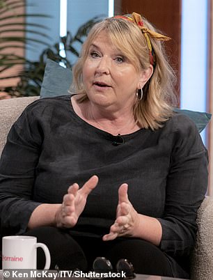 The TV presenter has long been open about her weight struggles, having fluctuated between a size 22 and a size 12 over the years (pictured in 2022)