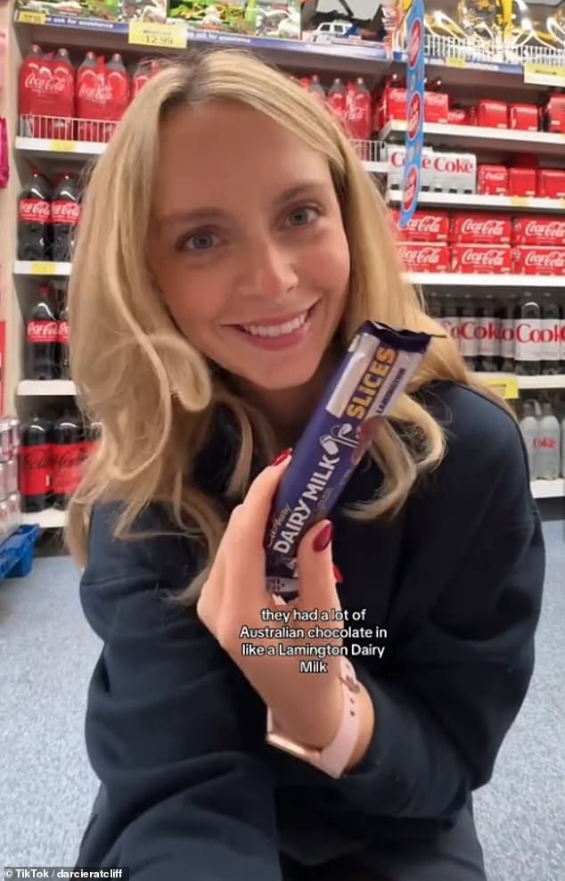 Darcie Ratcliff, who is expecting her first child and lives near Chelmsford in Essex, said in a TikTok video that she enjoys going to B&M for 'one reason and one reason only'