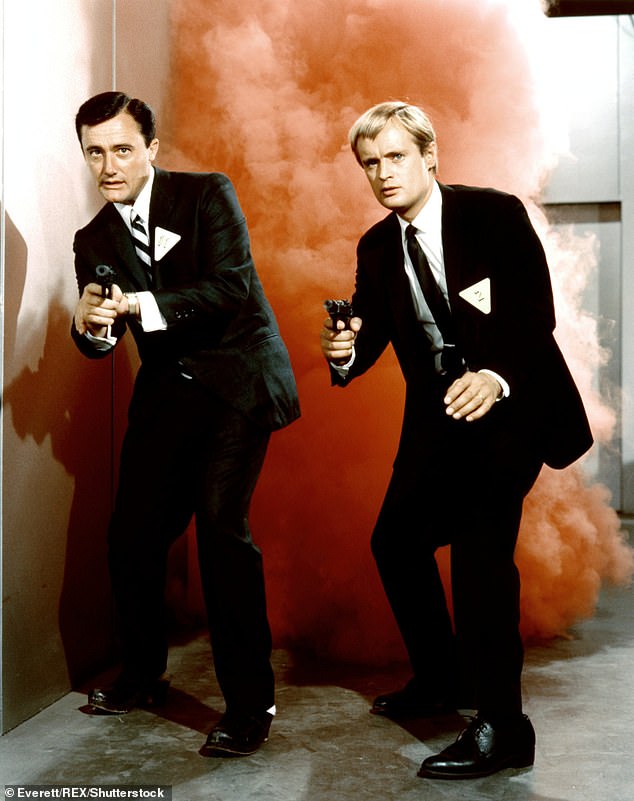 Mr McCallum's role as mysterious Soviet agent Illya Kuryakin in The Man from U.N.C.L.E saw him become a household name in the mid-60s, receiving two Emmy nominations and several Golden Globe nominations as a result. Pictured: McCallum with his Man from U.N.C.L.E co-star Robert Vaughn