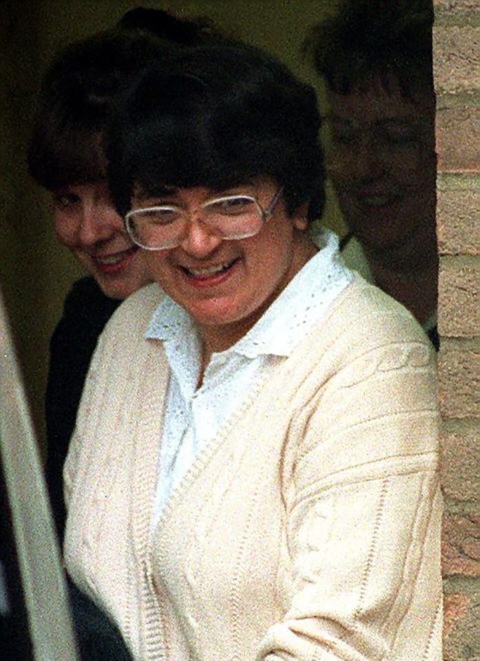 Rosemary West leaving Gloucester Magistrates Court.