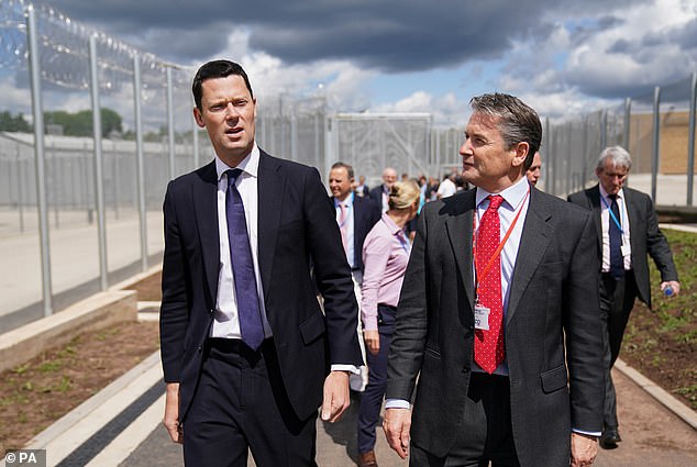 The then-Conservative government's Justice Secretary Alex Chalk attended the official opening of the prison in Leicester in June 2023