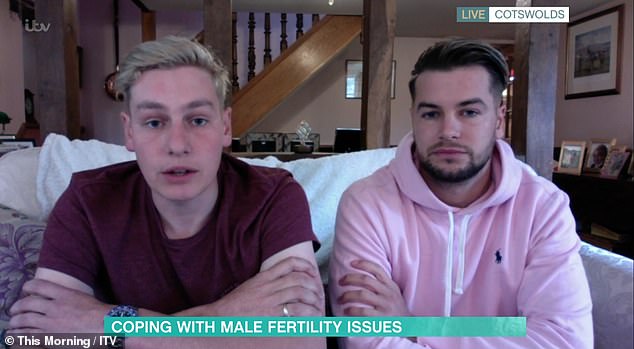 In 2018, Chris underwent a testicular exam live on This Morning, prompting his brother Ben (L), who is now cancer free, to check his testicles, and discover a lump which doctors later found to be cancerous
