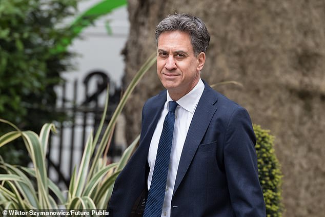 Mr Miliband’s, pictured, £180million of new investment in solar panels is to come from GB Energy, the Government’s new, publicly owned clean energy company