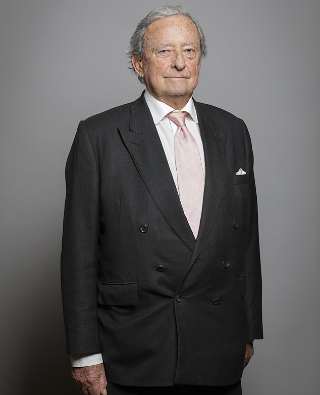 The 9th Earl of Arran Arthur Desmond Colquhoun Gore (pictured) is flogging not only the robes worn by his grandparents at the coronations of George VI and Queen Elizabeth, but also the family coronet