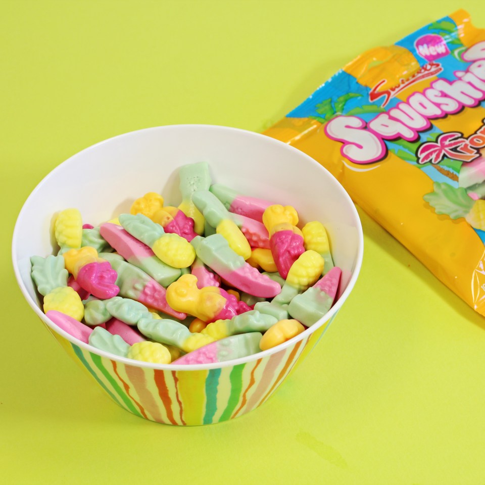 Bowl of Squashie sweets.