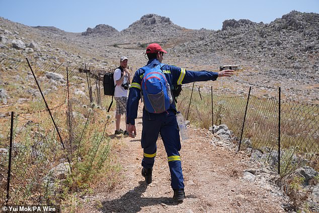 Search teams pictured in Symi after Michael's disappearance last June