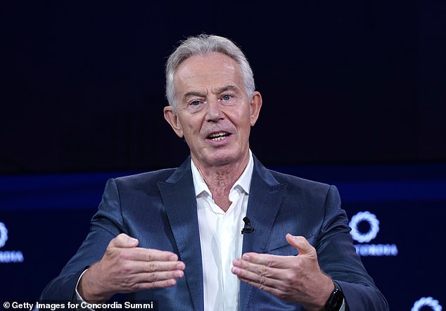 The former prime minister, pictured in 2023, said Mr Miliband's drive to phase out fossil fuels was 'doomed to fail'