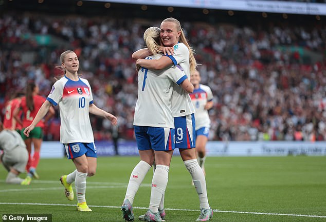Beever-Jones brought up her hat-trick just after the half-hour mark