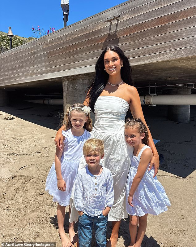 The couple share seven-year-old daughter Mia Love, six-year-old daughter Lola Alain, and four-year-old son Luca Patrick