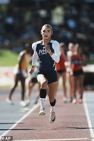 AB Hernandez of Jurupa Valley, who is a biological male, qualified for three event finals