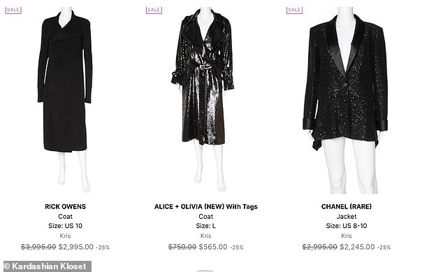 They clothing is for fans to snap up at a discounted price
