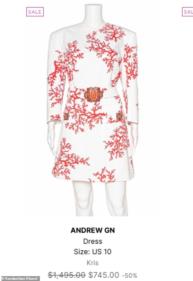 This minidress from Andrew GN is a size 10