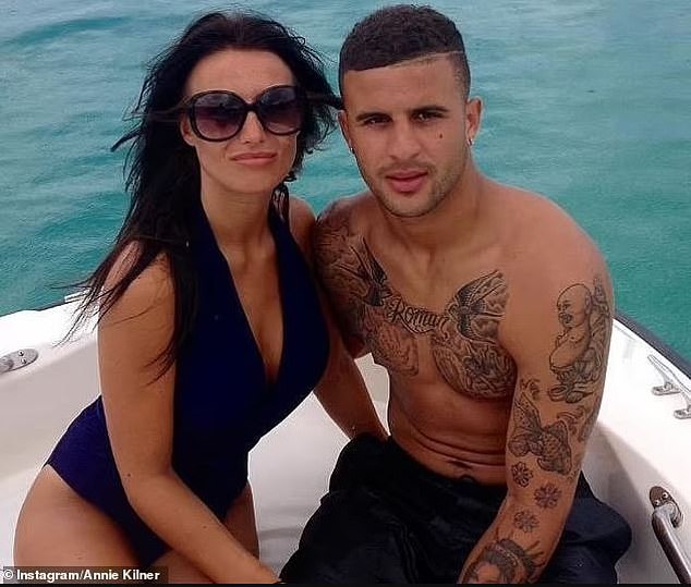 Walker hoped his stint in Italy with the seven-time Champions League winners would trigger a fresh start for himself and Annie (pictured). Being away from the 'noise' of his sex scandal was a major reason behind his hasty departure from Manchester City in January