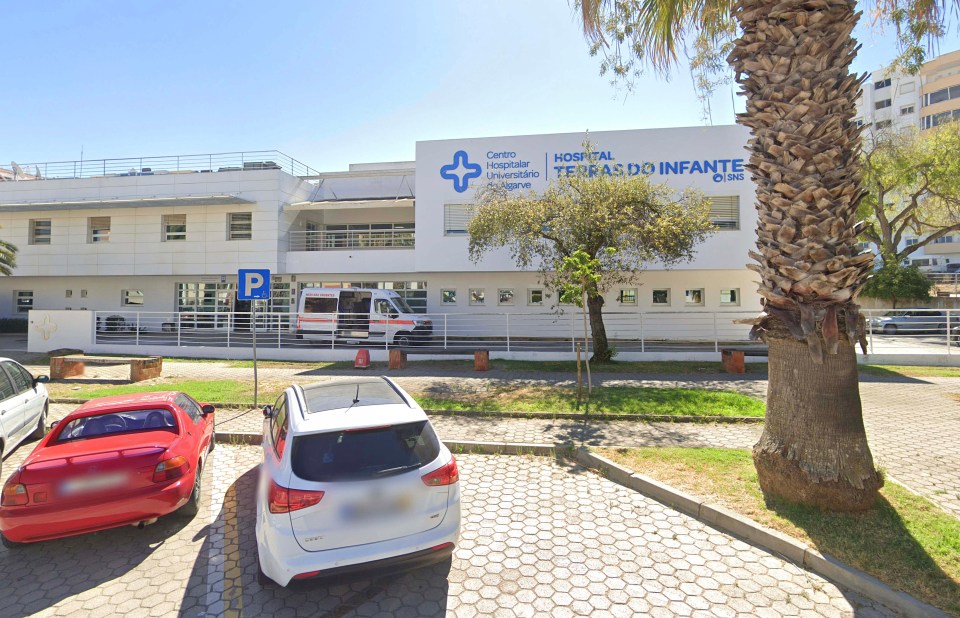 Hospital building in Lagos, Portugal.