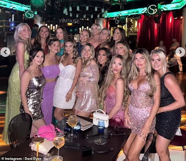 A source said really splashed the cash during her hen celebrations, including a VIP night at Ushuaia on Friday, that cost at least £8,000