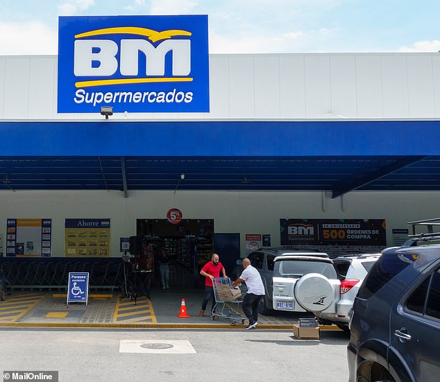 Adam was seen carrying a McDonald's soft drink cup as he got out of the family's gas-guzzling 4x4 truck. B&M supermarket sells a range of products including soft drinks, confectionery, and alcohol, as well as toiletries and cleaning products and garden furniture