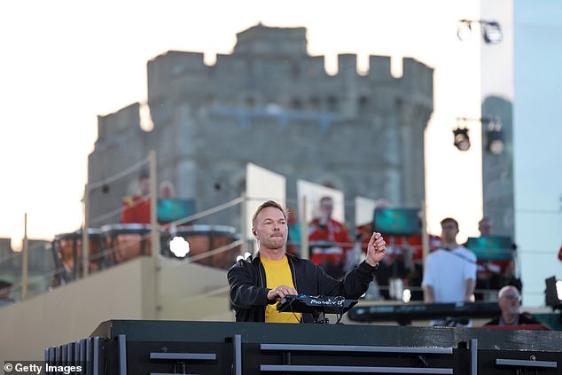 Pete admits 'staying healthy and relevant' has been the biggest challenge throughout his career (Pictured performing during the Coronation Concert in 2023)