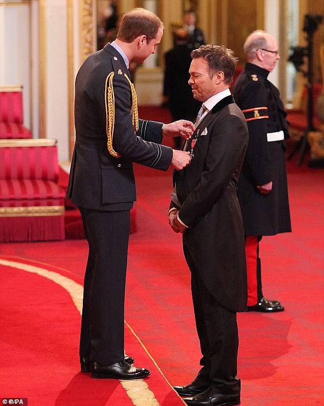 Pete received an MBE in 2014 for his services to broadcasting and music, and the award was presented by the Duke of Cambridge