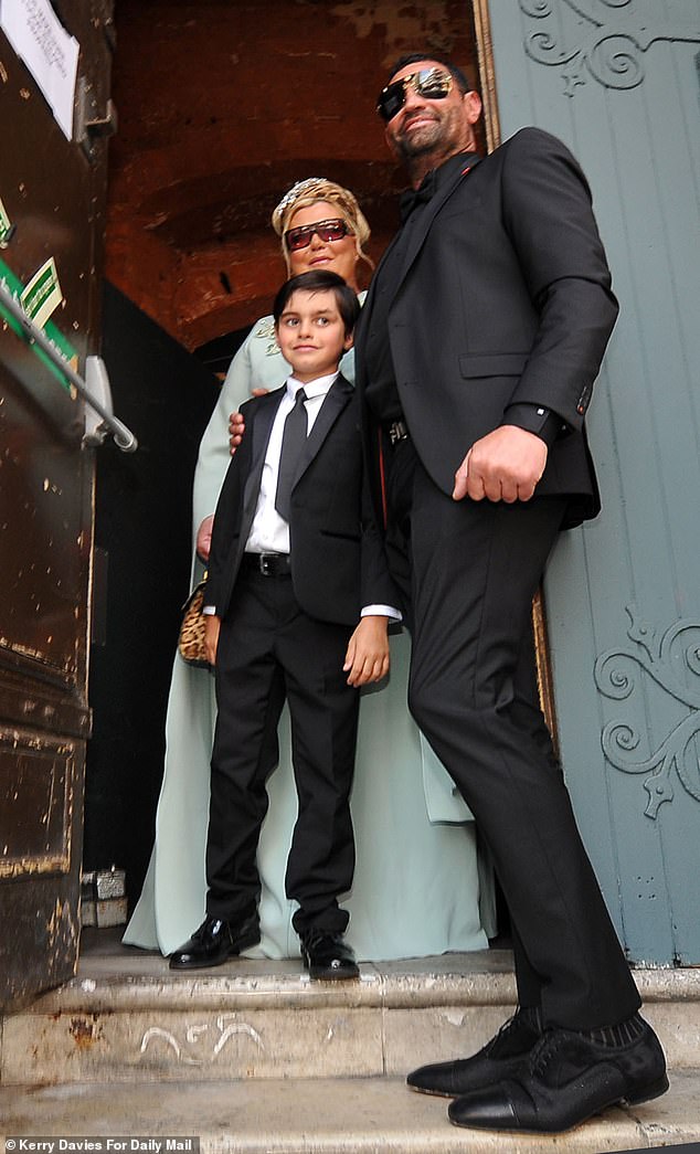 Gemma Collins looked incredible as she arrived with her fiance Rami Hawash and his six-year-old son Tristan