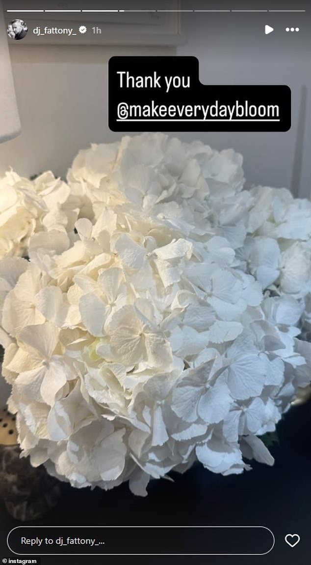 The couple, who will say 'I Do' at the weekend, were sent gorgeous bouquets of flowers as the DJ took to Instagram to share their lovely gifts on Friday