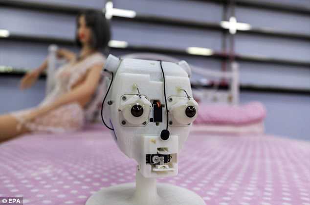Pictured is the electronic skull of a robot. Companies can charge thousands for dolls, depending on how sophisticated they are