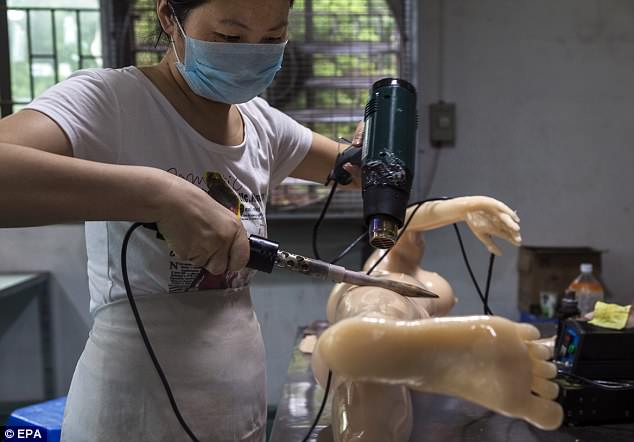 Dolls are often made with thermoplastic which is heated to 37C to reflect a human's body temperature