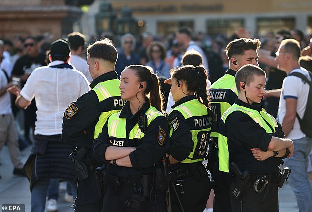 Police in Munich have had to break up disorder ahead of the Champions League final