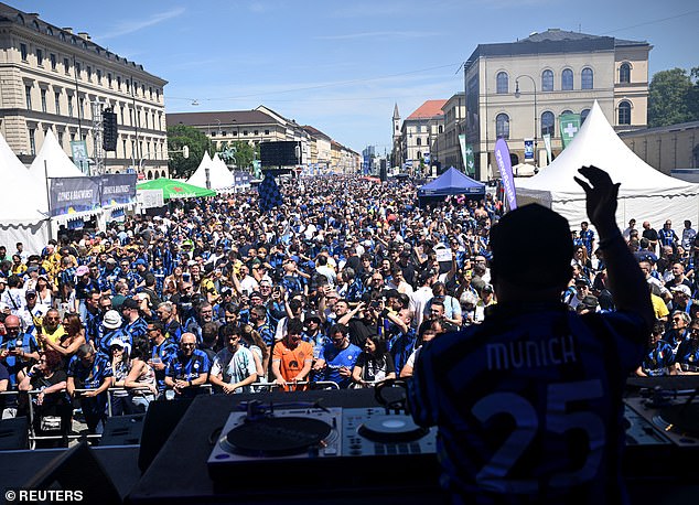 Thousands of fans have taken to the streets to express their support for their respective clubs