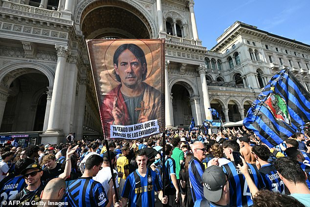 In Italy, fans have been out in their droves at Milan's Piazza del Duomo to soak up the mood