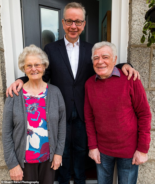 Michael Gove with his adoptive parents, Ernest and Christine
