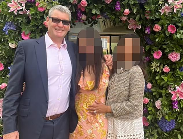 John Miller pictured with members of his family