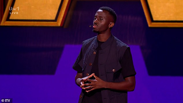 The ex-Strictly star was giving feedback after comedian Joseph Charm's performance when he said: 'We were just p***ing¿' before quickly correcting himself and apologising
