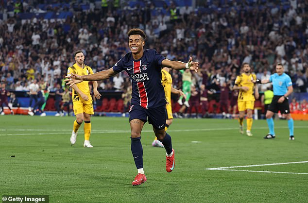 Teenager Desire Doue stole the show and scored PSG's second and third goals in Munich