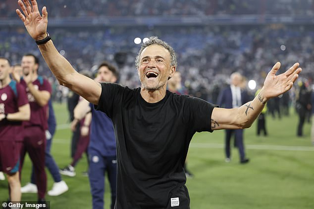 Luis Enrique sealed a sensational Treble and appeared emotional as the final whistle sounded