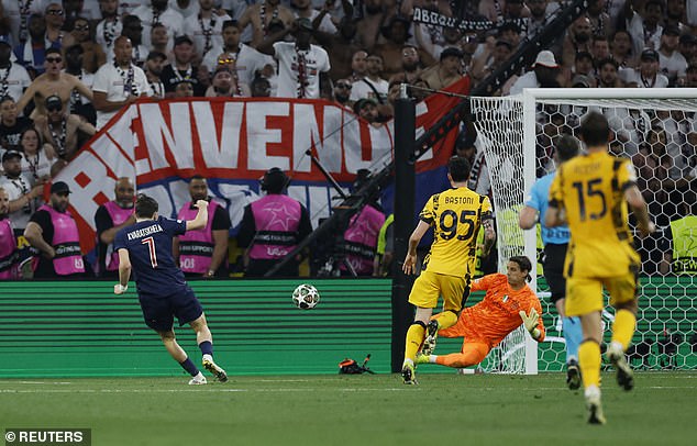 The finish from Kvaratskhelia was unerring and put further gloss on a brutal scoreline