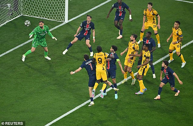 Marcus Thuram was unable to direct a header on goal as Inter meekly surrendered