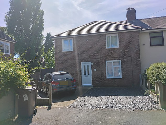 The fraudster next door: The assuming semi-detached house Lloyd had moved into with Phillips. Phillips had failed to disclose this to the council when she moved in in 2018