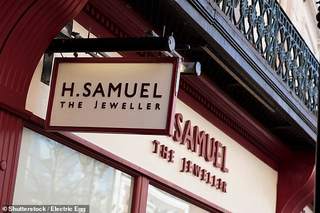 Mr Ratner, 75, is in talks to buy back the H Samuel (pictured) and Ernest Jones brands he ran till he stepped down three decades ago after his much-publicised putdown