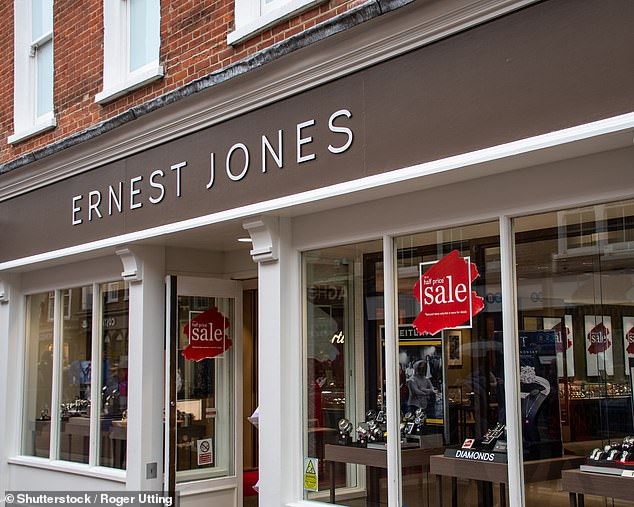 In April 1991, Mr Ratner told a conference of the Institute of Directors at the Albert Hall that a product was 'total c**p' (Pictured: An Ernest Jones store)