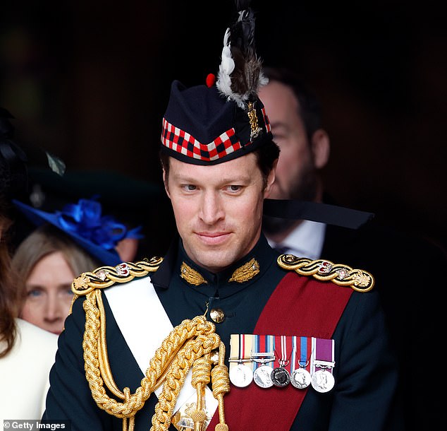 Lieutenant Colonel Johnny Thompson (equerry to King Charles III) attends the 2023 Commonwealth Day Service at Westminster Abbey on March 13, 2023 in London