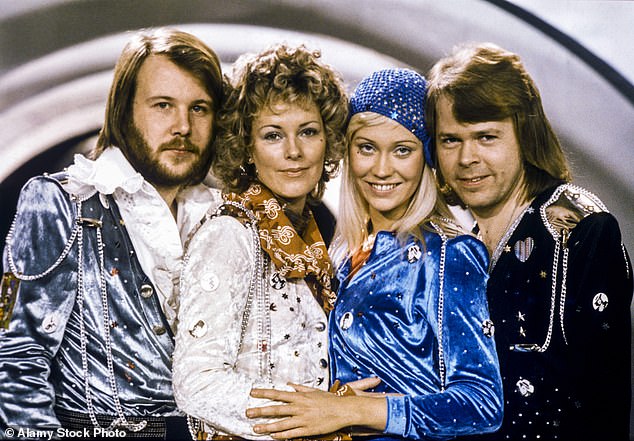 ABBA has paid an emotional tribute to their sound engineer Michael B Tretow, after his tragic death at the age of 80 (the band are pictured in 1974)