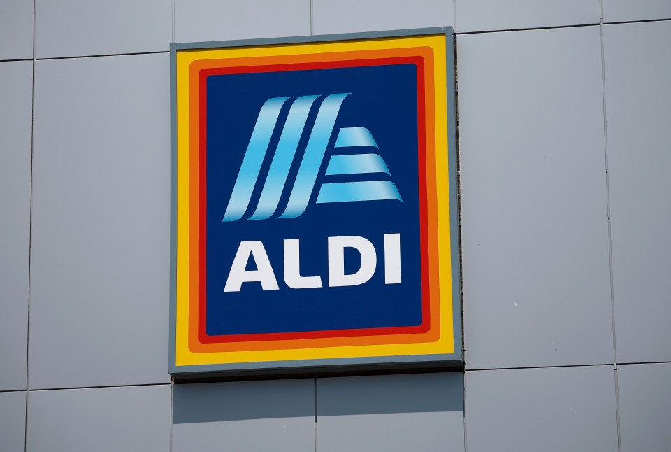 Aldi store sign on a building.