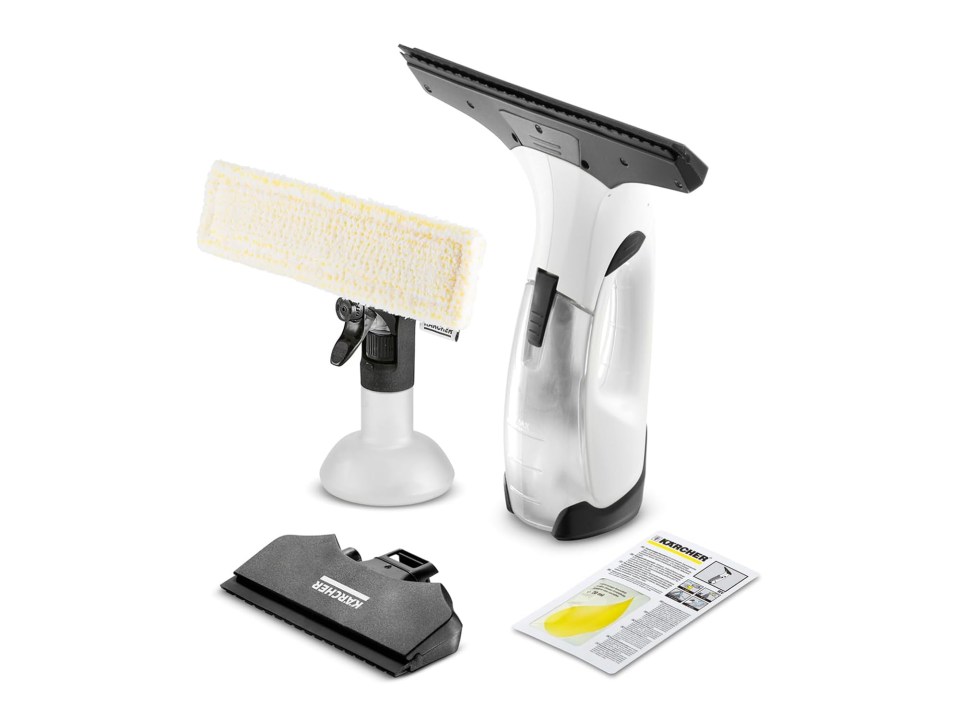 Karcher window vac with attachments and instructions.