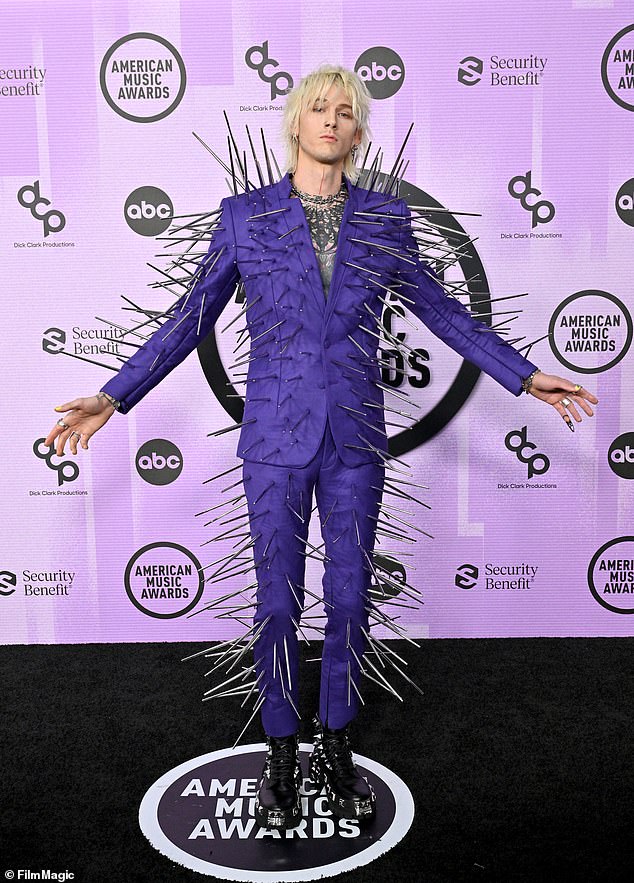 Over the years, some stars have attended the American Music Awards in fashion fails, and DailyMail.com rounded up the worst looks. Machine Gun Kelly is seen in 2022