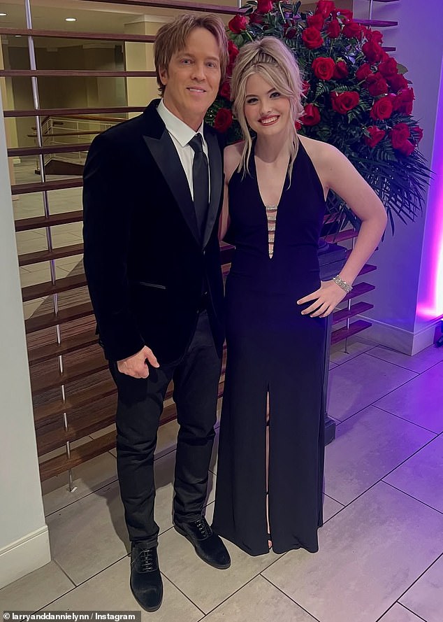 Her father Larry Birkhead accompanied his daughter to the festivities on Friday in Kentucky - and uploaded photos to his Instagram page